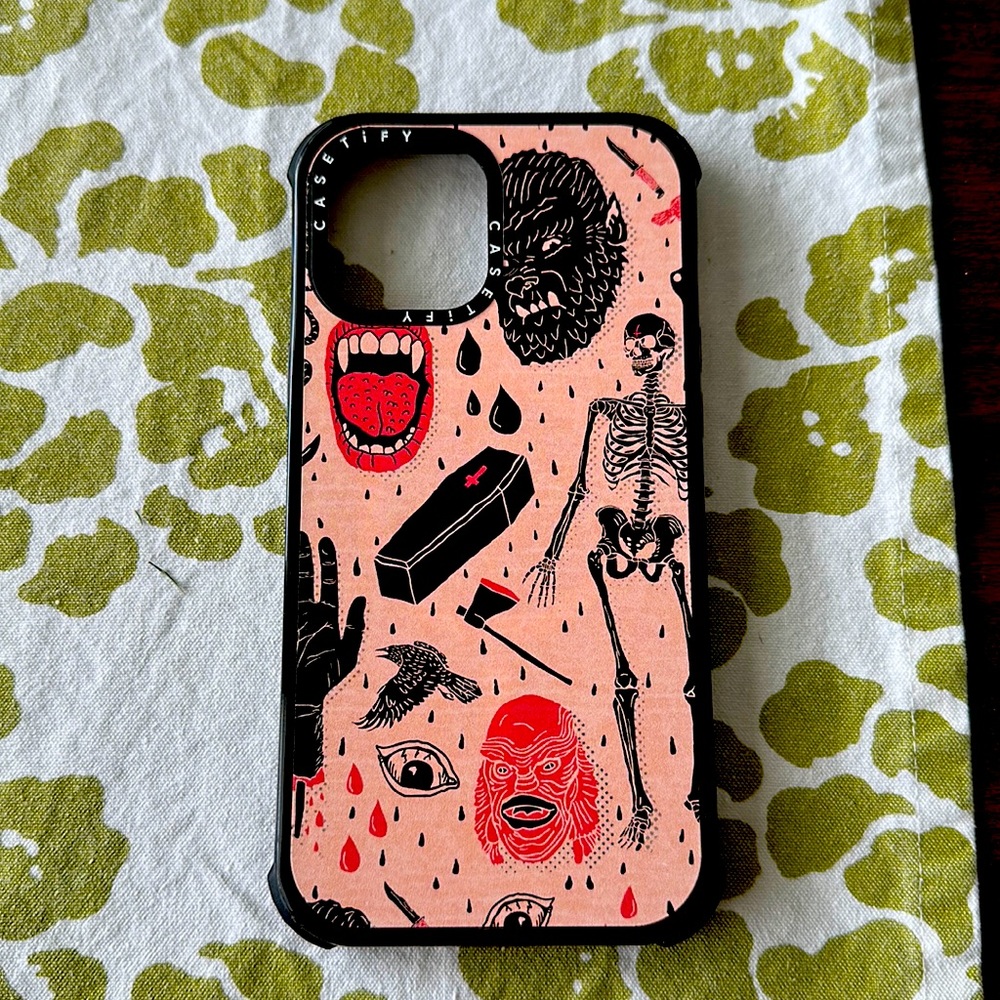 Casetify iPhone 12 Pro Max impact case “whole lotta horror” design